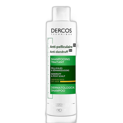 欧洲直邮Vichy/薇姿DERCOS黄标洗发水200ml/瓶 干性头皮适用正品