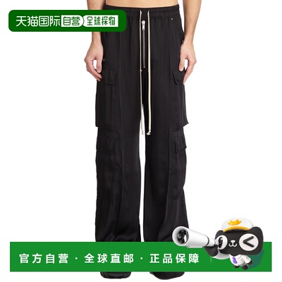 香港直邮RICK OWENS 男士休闲裤 LRR01E5339SCH09 SS2025 黑色