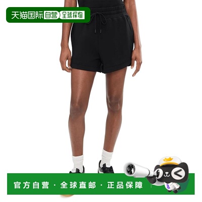 美国直邮VARLEY 女士 Ollie 高腰短裤 black黑色 舒适时尚