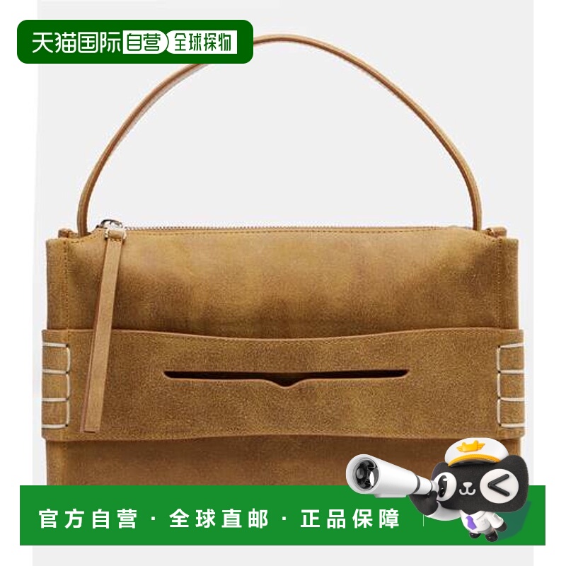 香港直邮J.W. Anderson 女士 Loafer 小号绒面革肩包