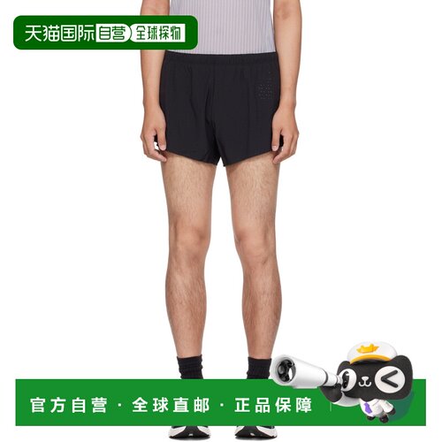 香港直邮On 男士 黑色 Race 短裤 1ME10020553BLA【付后1h可退】