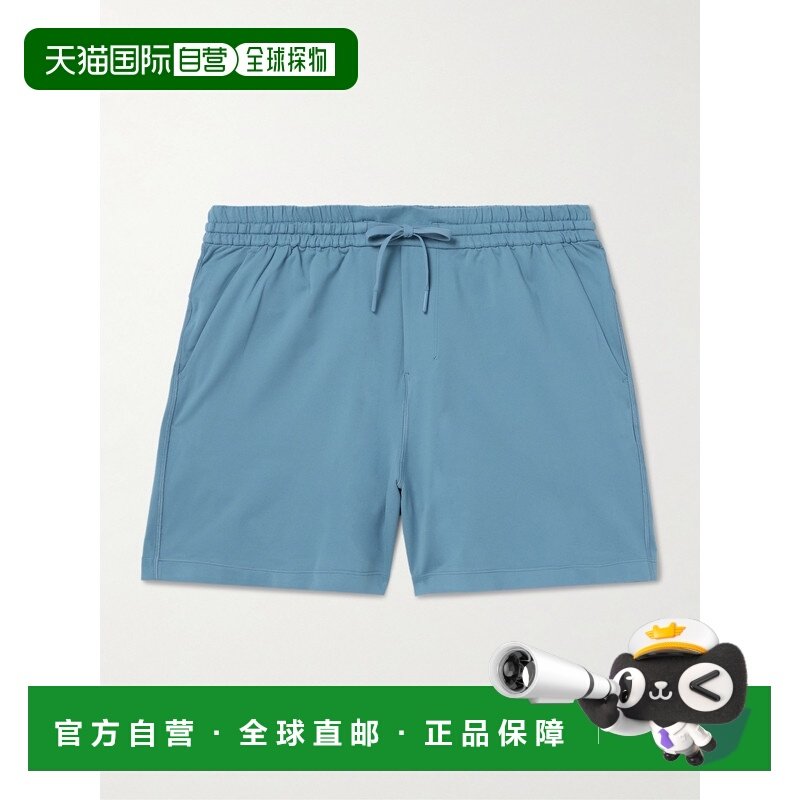 1h可退 香港直邮Lululemon 男士 Recycled-Jersey 直筒弹力抽绳短