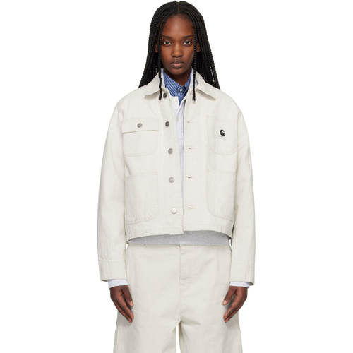 1h可退 香港直邮CARHARTT WIP 女士 灰白色 Mercer Stripe 牛仔夹