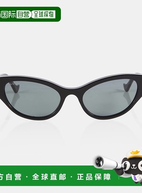 1h可退 香港直邮Gucci 古驰 女士 精饰猫眼太阳眼镜 000919新款