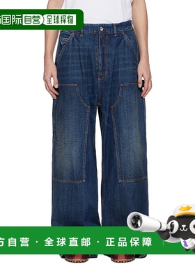 香港直邮Maison Margiela 马丁 马吉拉 男士 蓝色 Wide-Leg 牛仔