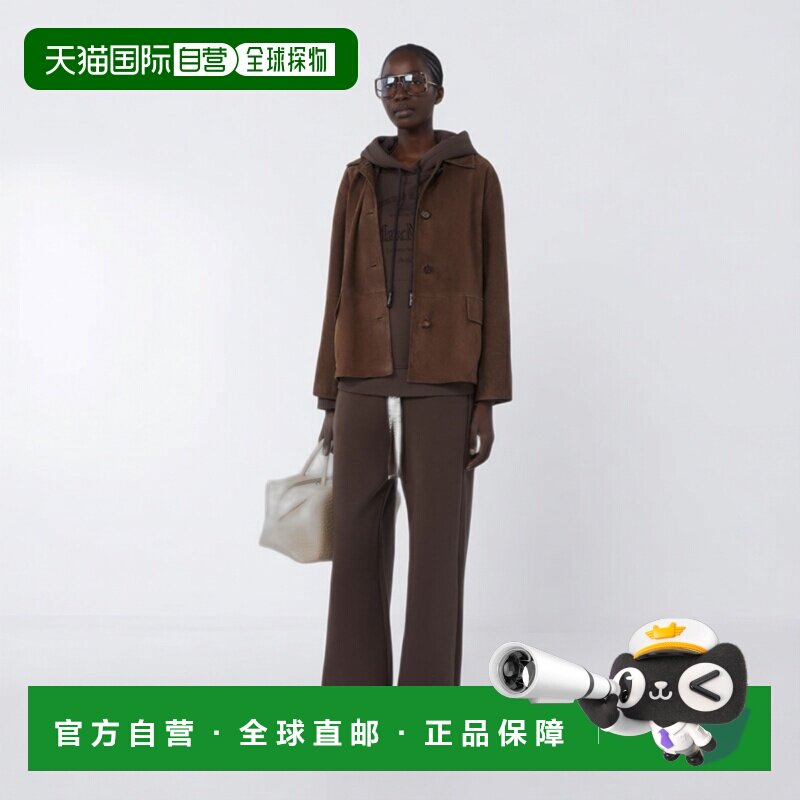 自营欧洲直邮'S Max Mara Bali女士阔腿裤休闲裤巧克力色棉质裤子