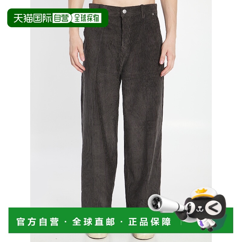 香港直邮Ami Paris 男士 AMI Paris 燈芯絨闊腿褲 HTR830C00131