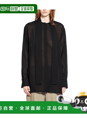 1h可退 香港直邮toteme 女士 圖騰領帶細節長袖襯衫 254WRT0560FB