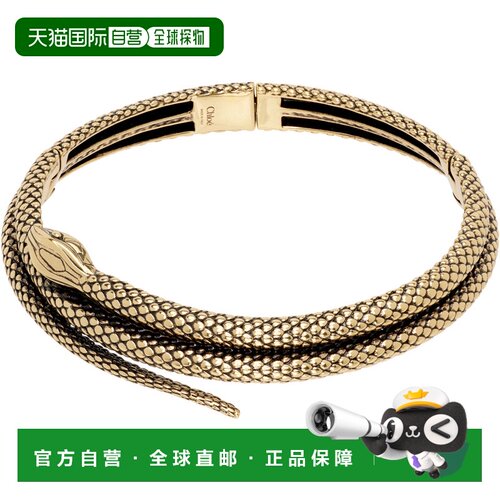 1h可退 香港直邮Chloe 蔻依 女士 蛇形贴颈链 CHC24WFO71CB7配饰