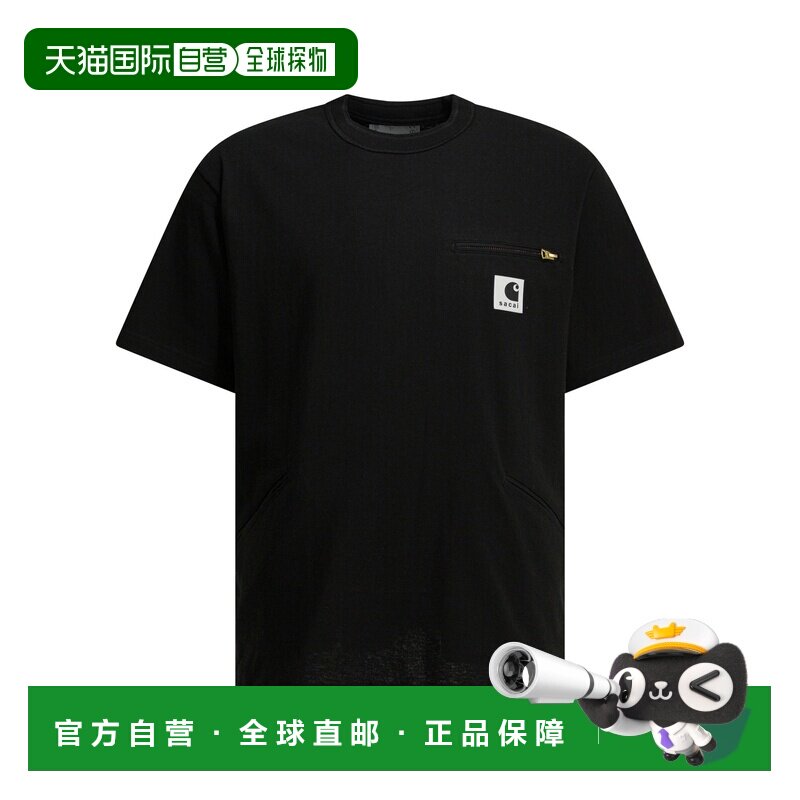 1h可退 香港直邮SACAI 男士T恤 2601092S001 SS2026 黑色 "Carhar