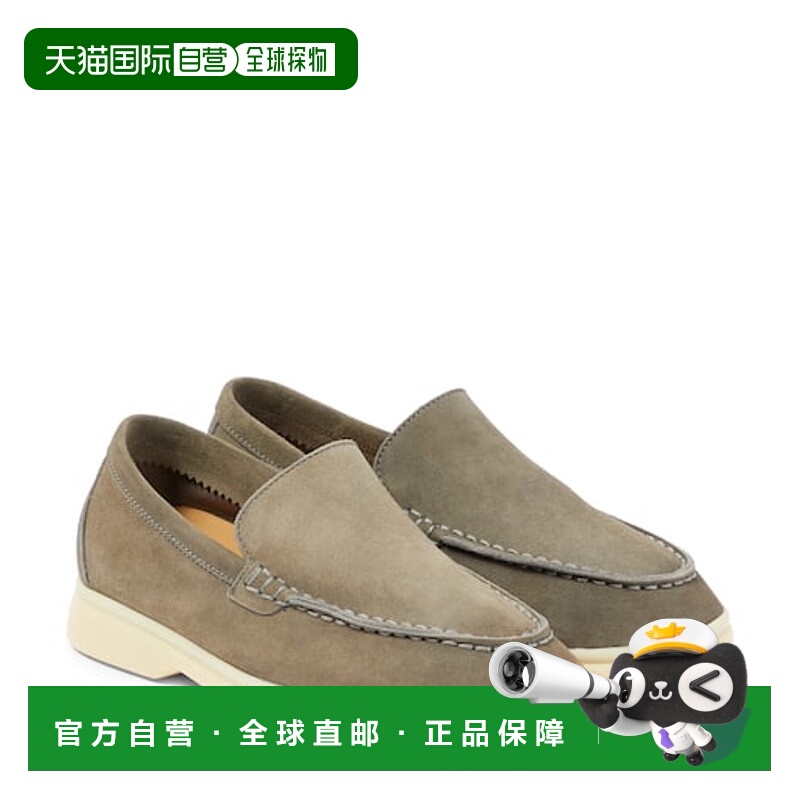 1h可退 香港直邮Loro Piana Kids 男童 Walk 夏季绒面革乐福鞋童