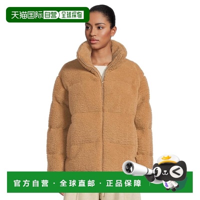 1h可退 香港直邮Ugg 女士 Emmalyn fluff 蓬松夹克 brown棕色 舒