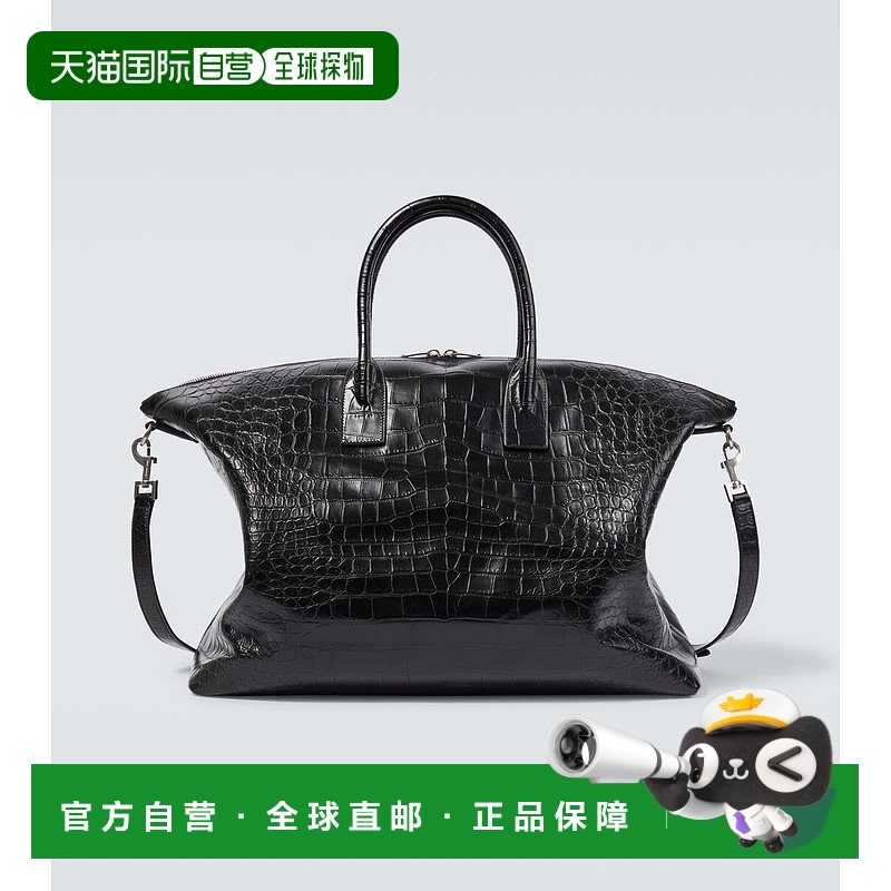 1h可退 香港直邮Saint Laurent 圣罗兰 男士 'Giant' 鳄鱼皮革感