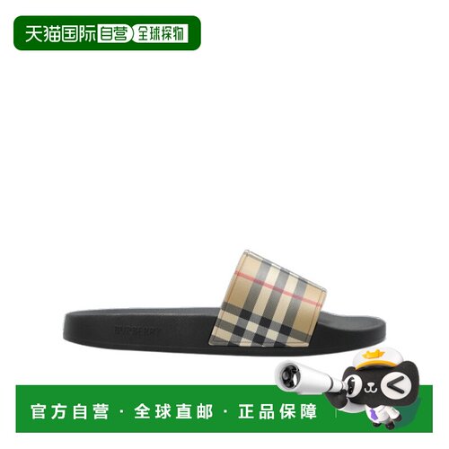 香港直邮BURBERRY/博柏利 女士 格纹拖鞋 26FW