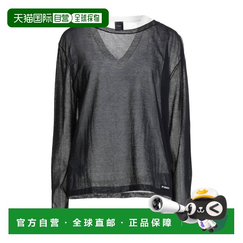 1h可退 香港直邮Pinko 品高 女士 毛衣 black黑色 舒适时尚,女装/女士精品,毛针织衫,淘宝优惠券,粉丝福利购,淘宝优惠卷