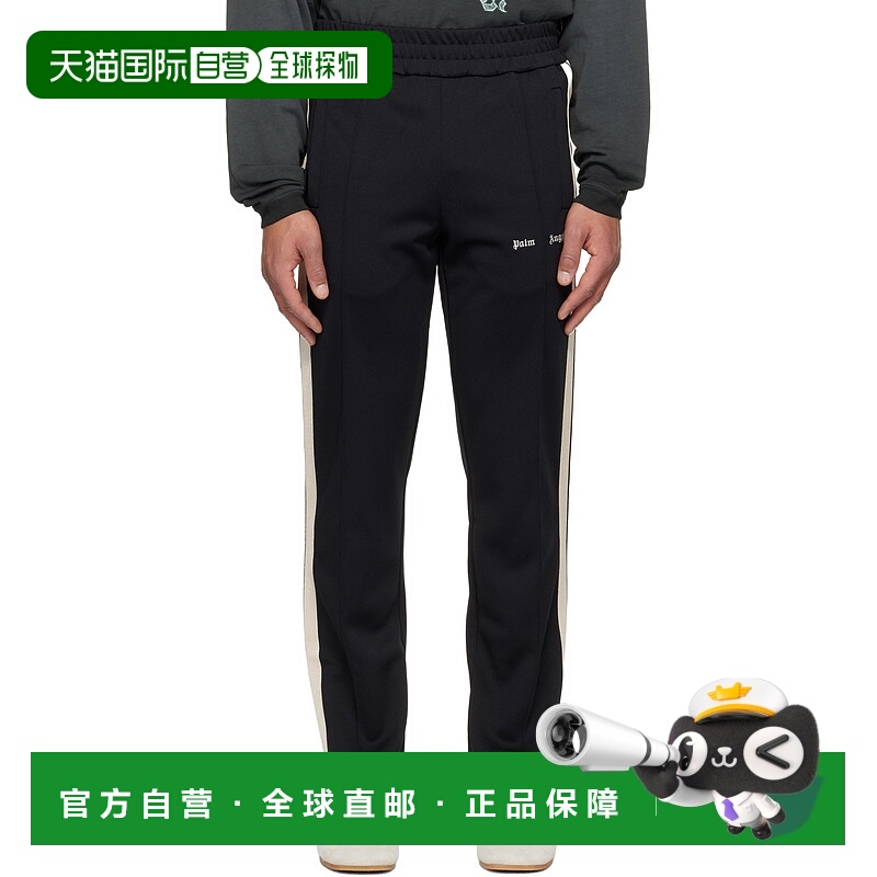 香港直邮Palm Angels 棕榈天使 男士 黑色 Classic Logo 运动裤 P