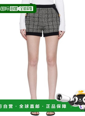 1h可退 香港直邮Balmain 巴尔曼 女士 黑色 & 白色 Light Tweed