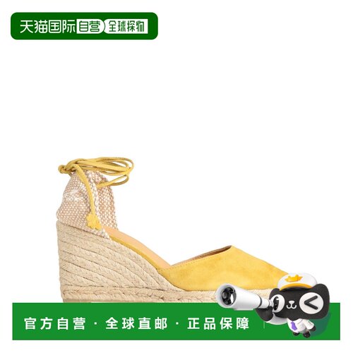 1h可退 香港直邮CastaÑer 女士 帆布面凉鞋 green绿色 舒适时尚