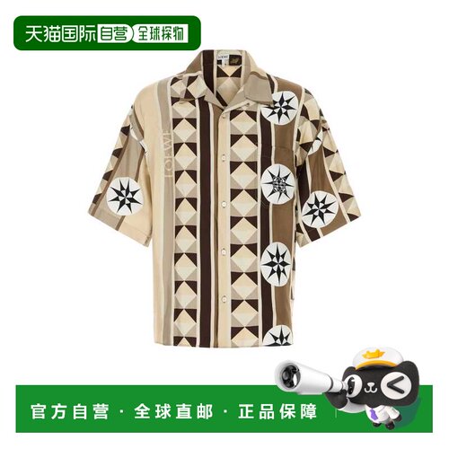 香港直邮LOEWE 男士衬衫 H616Y05X78BEIGEMULTICOLO支付后1h可退