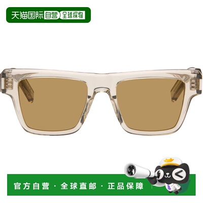 1h可退 香港直邮Saint Laurent 圣罗兰 男士 米色 SL 469 太阳镜