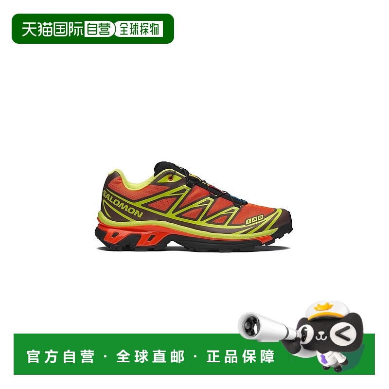 自营欧洲直邮Salomon萨洛蒙 XT-6系列亮橙色/锐绿色/黑色织物缓震