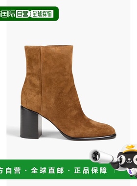 香港直邮VINCE 女士 Luca 绒面革短靴 J1129L3200ELMWOODBROWN