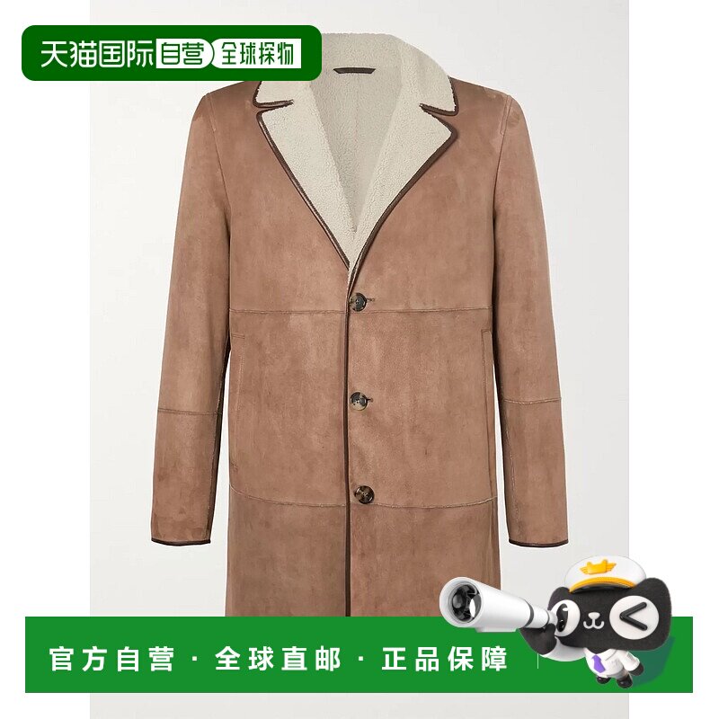 1h可退 香港直邮Loro Piana 诺悠翩雅 男士 Wollaston 毛羊皮大衣