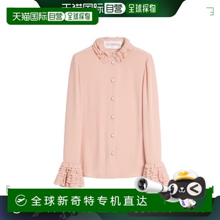 喬其紗襯衫 香港直郵Valentino BAB7301MH荷葉邊