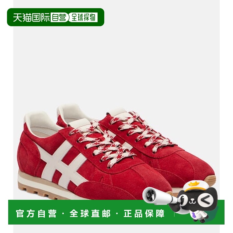 1h可退 香港直邮Hogan 女士 86er 绒面革运动鞋 red红色 舒适时尚