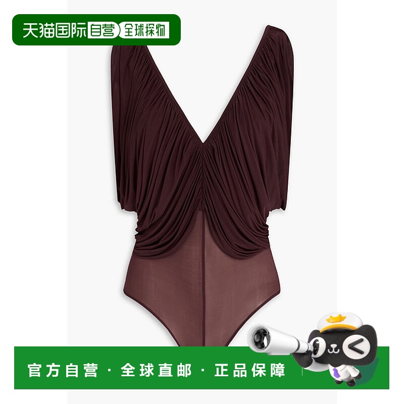 1h可退 香港直邮magda butrym 女士 垂褶针织连体衣 PF24BODYSUIT
