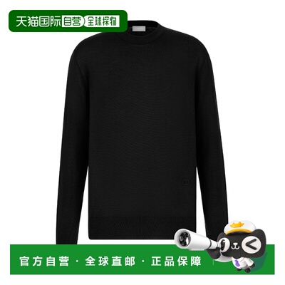 香港直邮Dior 羊绒平纹针织套衫 113M647AT220迪奥