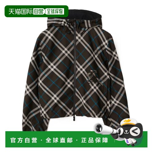 1h可退 香港直邮BURBERRY/博柏利 女士 双面格纹休闲夹克 25SS