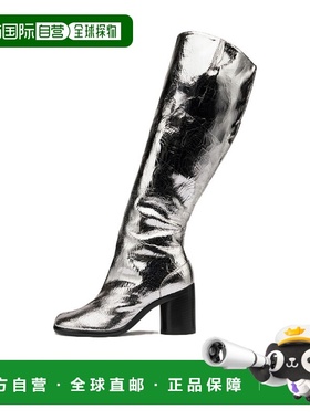 香港直邮Maison Margiela Tabi镜面分趾长筒靴 S34WW0057P5016T