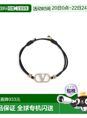 1h可退 香港直邮valentino 华伦天奴 女士 黑色聚酯手链 8W2J0X85