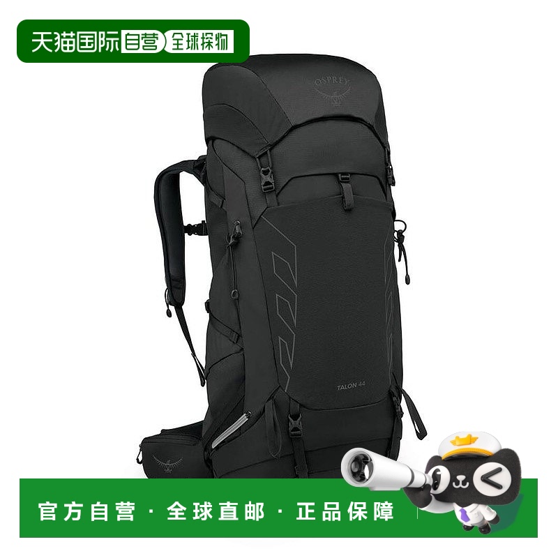 自营欧洲直邮Osprey Talon 44男女通用黑色尼龙徒步旅行/多项运动