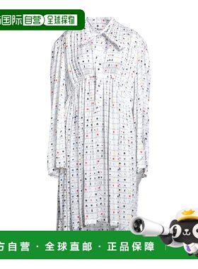 1h可退 香港直邮Balenciaga 巴黎世家 女士 中长连衣裙 white白色