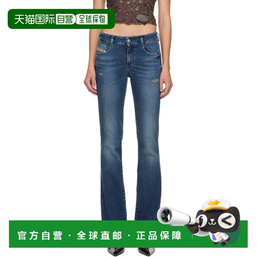 1h可退 香港直邮Diesel 迪赛 女士 蓝色 Bootcut 1969 D-Ebbey 牛