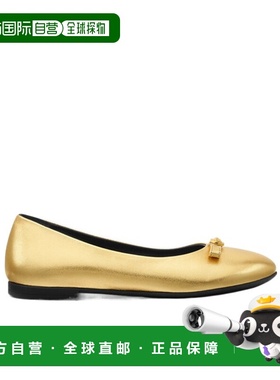 香港直邮Versace 圆头芭蕾舞鞋 10180081A15515范思哲蝴蝶结单鞋