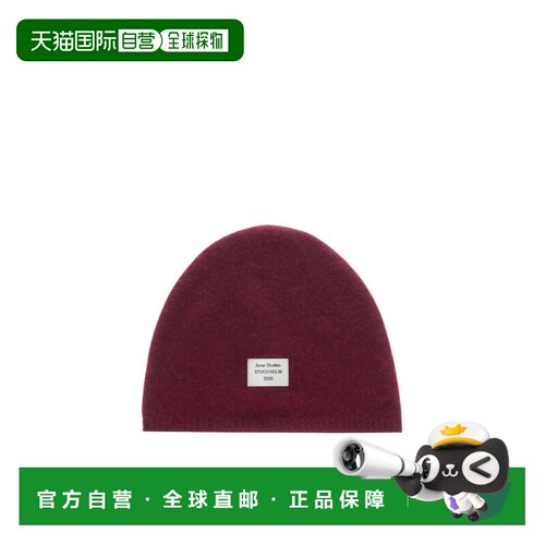 香港直邮ACNE STUDIOS 男士帽子 C40480ACG AW2026 红色 带标志的