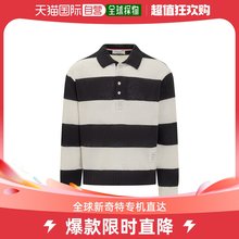 香港直邮Thom Browne 男士Thom Browne 长袖条纹针织 Polo 衫