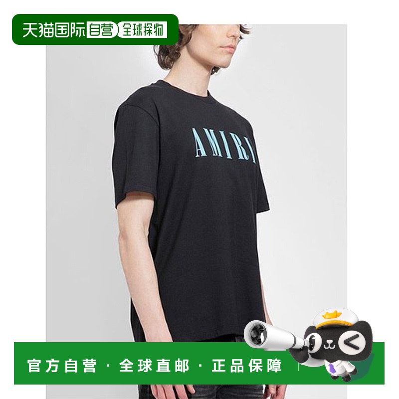 香港直邮Amiri 短袖圆领T恤 PS24MJL036