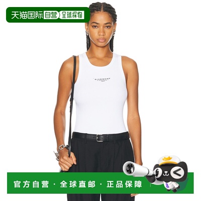 1h可退 香港直邮Givenchy 纪梵希 女士 徽标印花无袖背心 BW70FPP