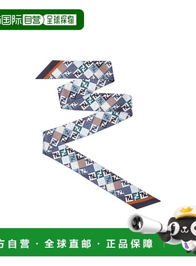 香港直邮Fendi FF真丝窄丝巾 FXT011AUMD