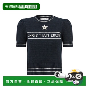 自营1h可退 欧洲直邮Dior/迪奥 女士Christian 短袖针织衫毛衣
