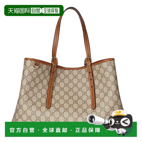 香港直邮Gucci 古驰 女士 GG Emblem系列大号托特包 815213FAD6L