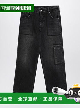 1h可退 香港直邮Represent 男士 水洗黑色牛仔裤 MLM61042DE01