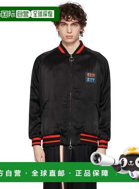 1h可退 香港直邮Rabanne 男士 黑色 City 飞行员夹克 22ECBL030VI