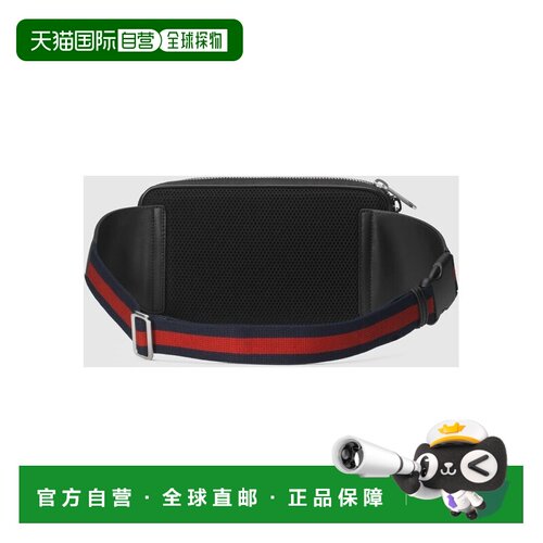 香港直邮GUCCI 男士斜挎包 474293G02BN8992 AW2019 黑色 老虎图