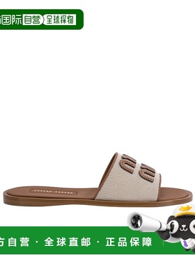 香港直邮Miu Miu 露趾平底凉鞋 5XX644Q1DF005拖鞋