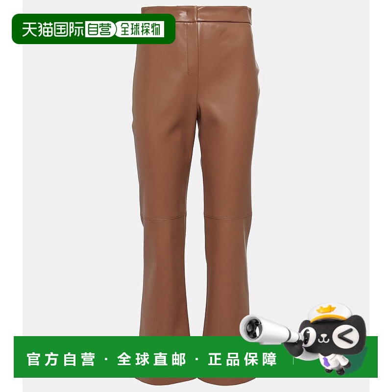 1h可退 香港直邮'S Max Mara 女士 Sublime 仿皮喇叭长裤 001380